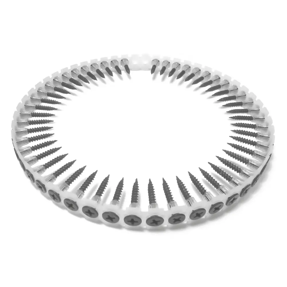 Magazinschrauben 3,9x25 mm, gegurtet Feingewinde phosphatiert (1000 Stk/Pak)-77925