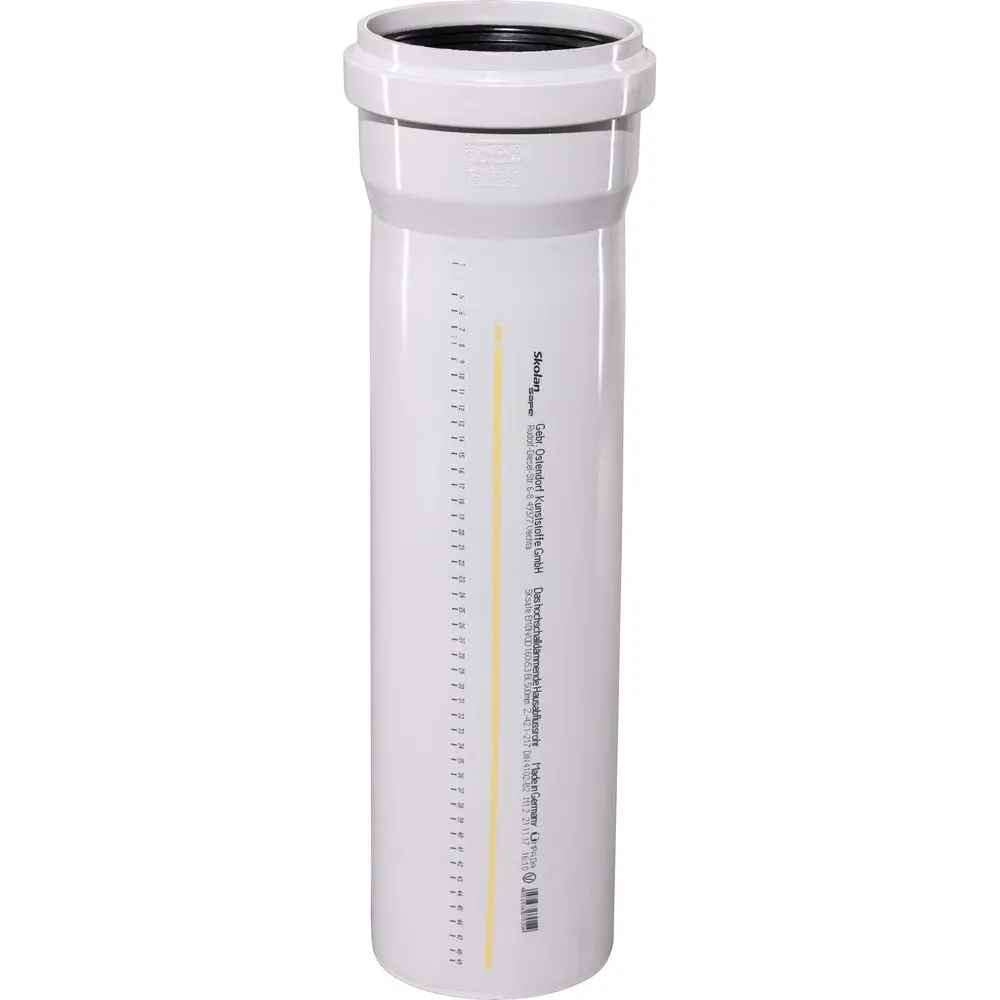 Ostendorf SKOLANsafe-Rohr EM DN/OD 160, 1000mm, mit Muffe-337040