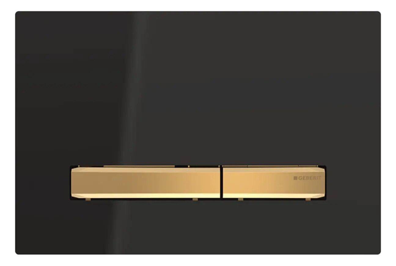 Geberit Betätigungsplatte Sigma50 schwarz/Messing 115.672.DW.2-115672DW2