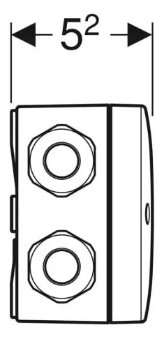 Geberit Kombinationsanschlussdose 244.120.00.1-244120001