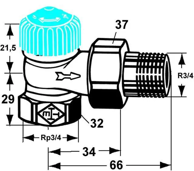 IMI Thermostat-Ventilunterteil-2241-02.000