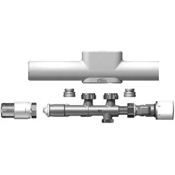 KERMI Abschlussgarnitur x-link plus Blende weiß, für 2-Rohr System-ZV01680001