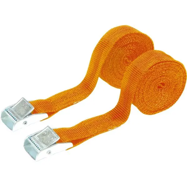 Triuso Klemmgurt-Set EN 12195-2, Spannkraft LC 250 daN, mit Klemmschloss, Polypropylen, 2 Stück-560626