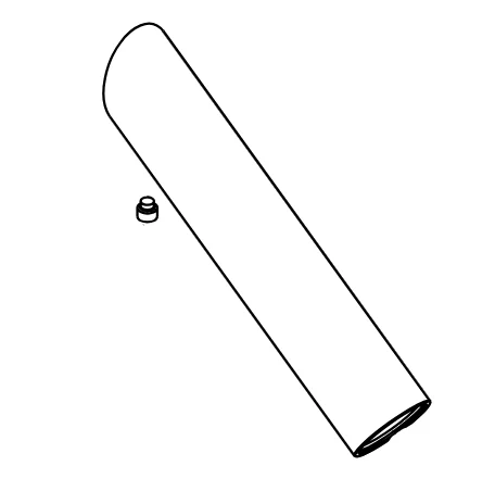 hansgrohe Einlaufrohr Axor Starck 3-Loch Waschtischarmatur chrom beschriftet-97587000