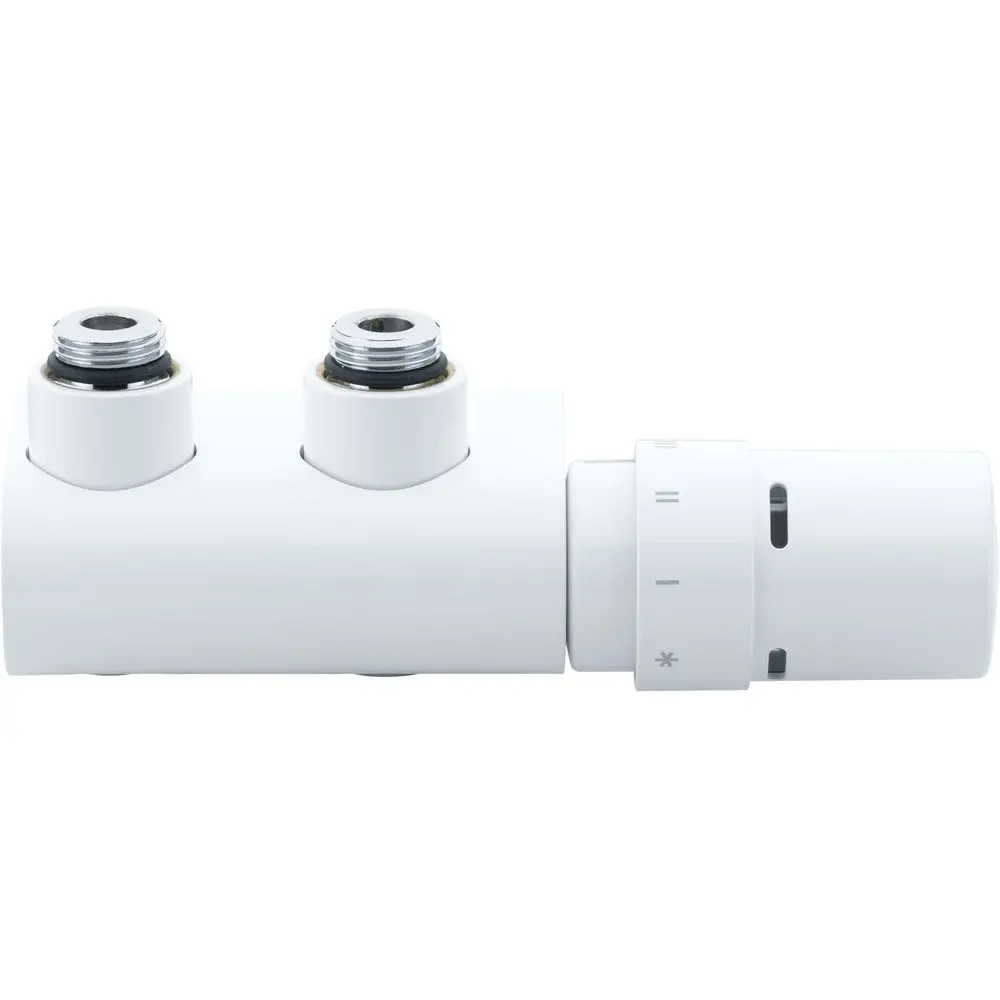 Danfoss Design-Armaturset VHX-Duo R 1/2", Eck verkehrsweiß RAL 9016 -013G4281