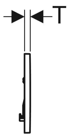 Geberit Betätigungsplatte Sigma30, für Spül-Stopp-Spülung, verschraubbar-115893KJ1