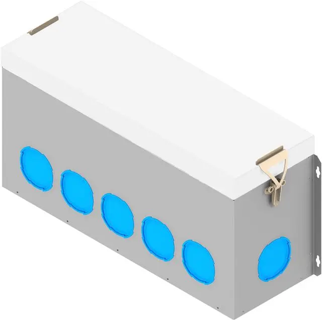 Kermi x-well Verteiler rund 17-fach Unterteil, 640x271x208 mm-Y2202000019K