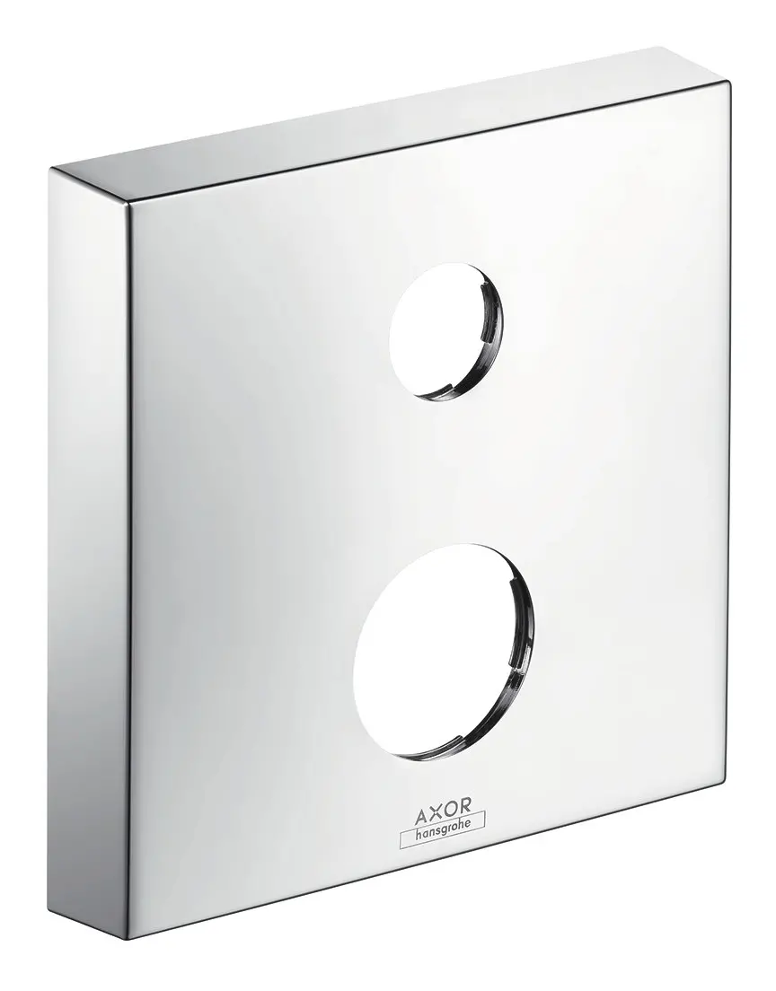 hansgrohe Verlängerungsrosette Axor 2-Loch, eckig, chrom-14967000