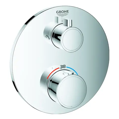 GROHE Fertigmontageset Grohtherm 3000 C chr, UP-Brause-THM mit 2-Wege-Umstellung