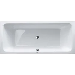 Duravit Rechteck-Badewanne D-Code weiß, 180 x 80 cm, Zentraler Ablauf-700000000000000