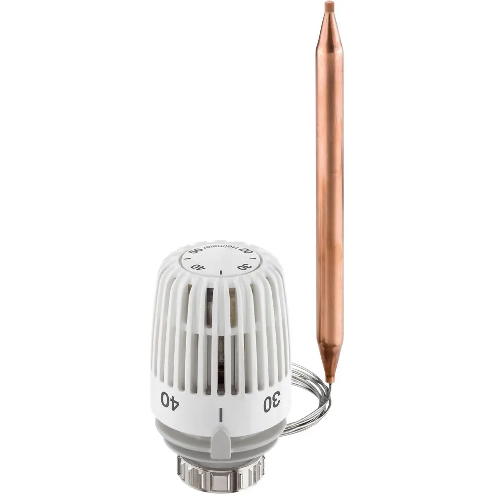 Heimeier Thermostat-Kopf K mit Wärmeleitsockel und Spiralfeder, weiß-6402-00.500