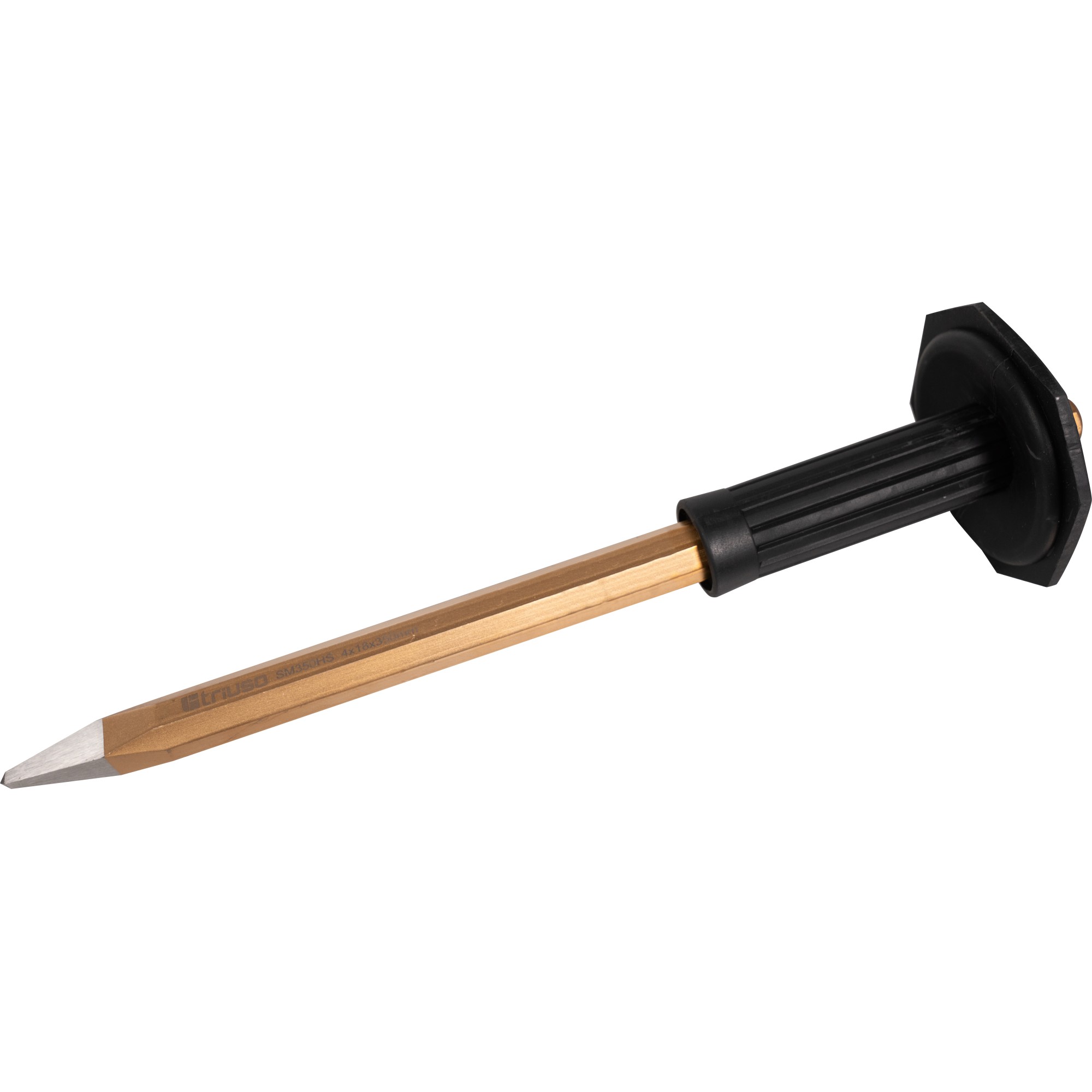Triuso Meißel mit Handschutz – flach, 350 x 23 x 13 mm,Schneide 27 mm FM350HS-FM350HS
