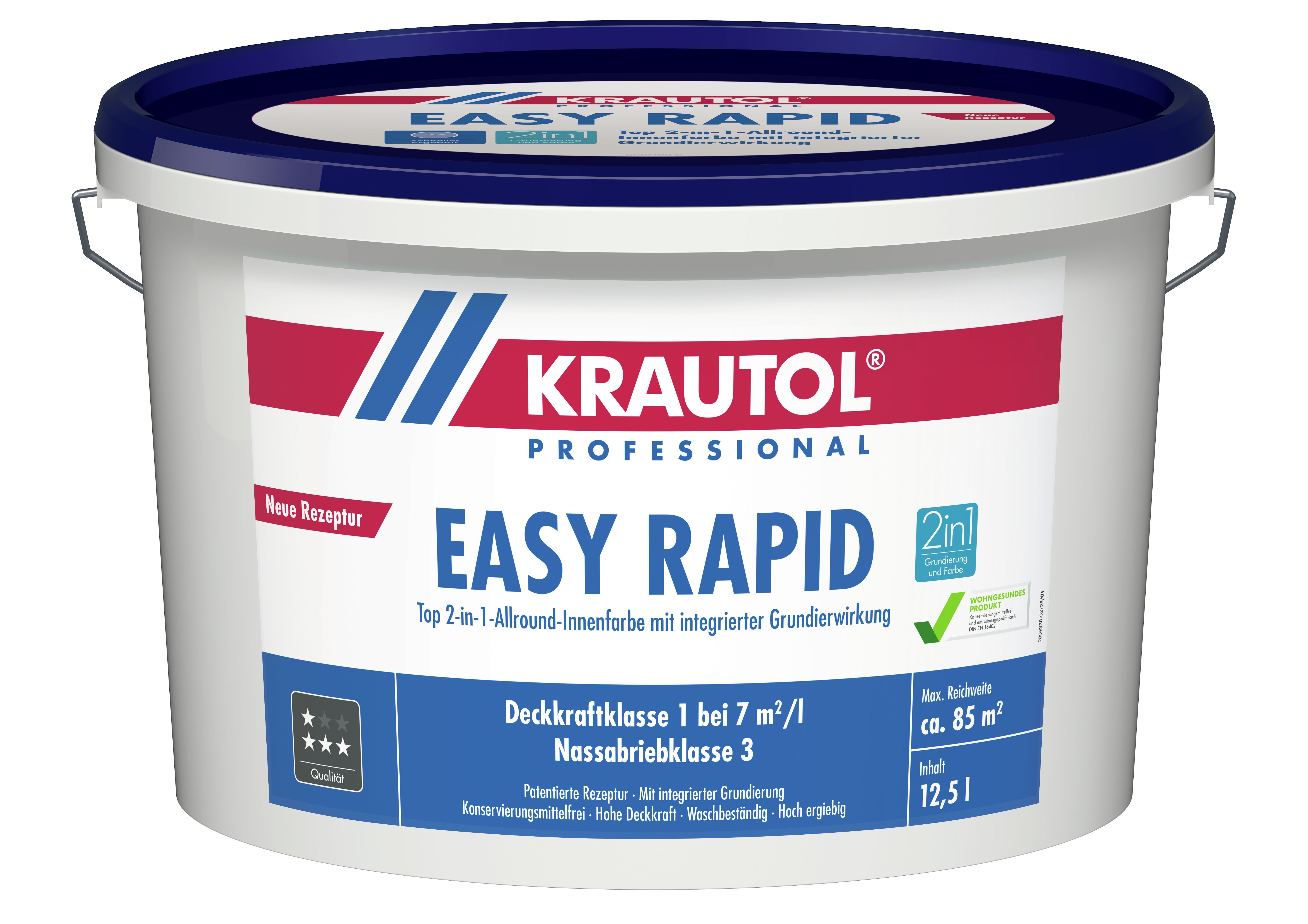 Krautol Wandfarbe Easy Rapid KF weiß a 12,5 l-2009381
