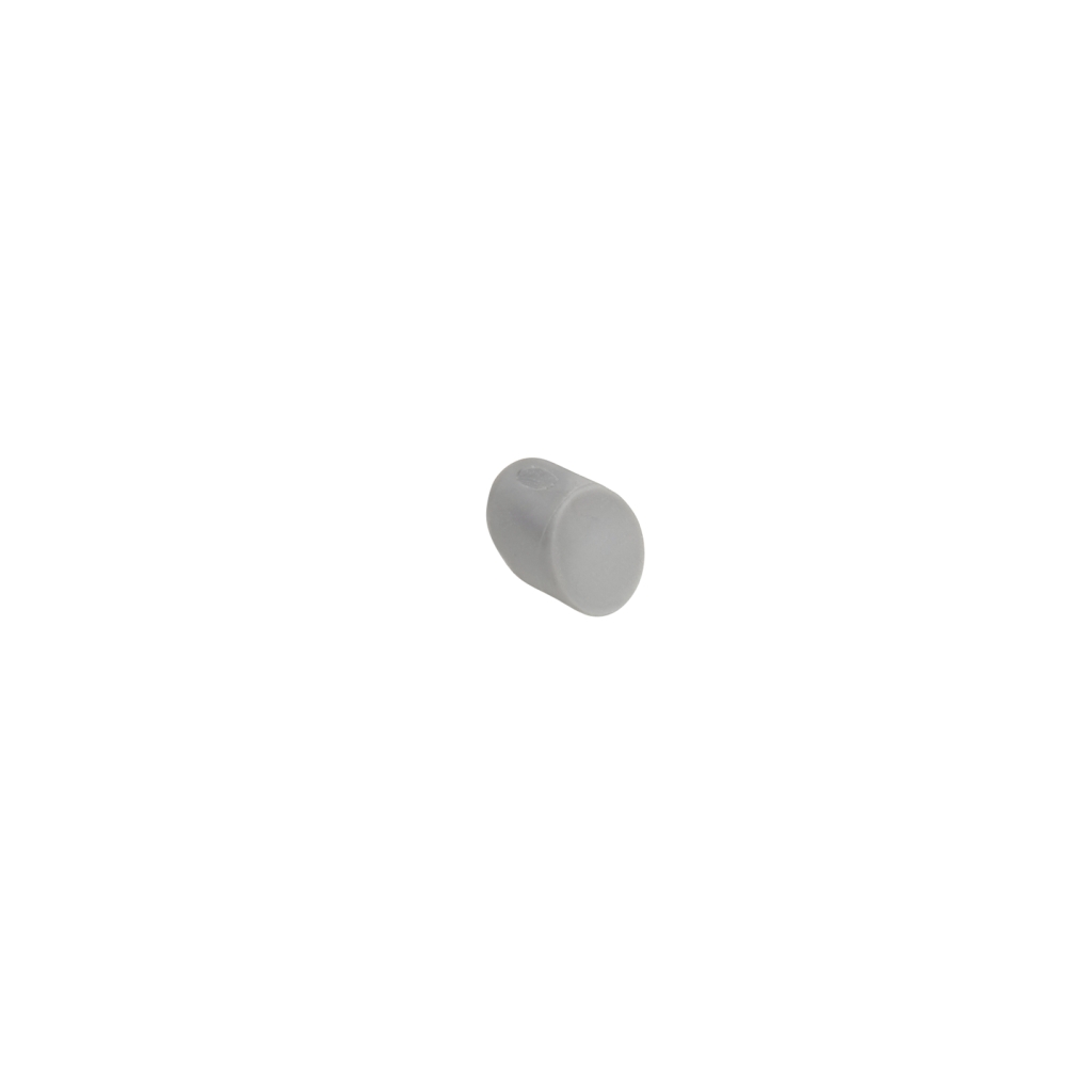 Gummistopfen, Korken, Kunststoff, grau, Kappenform,