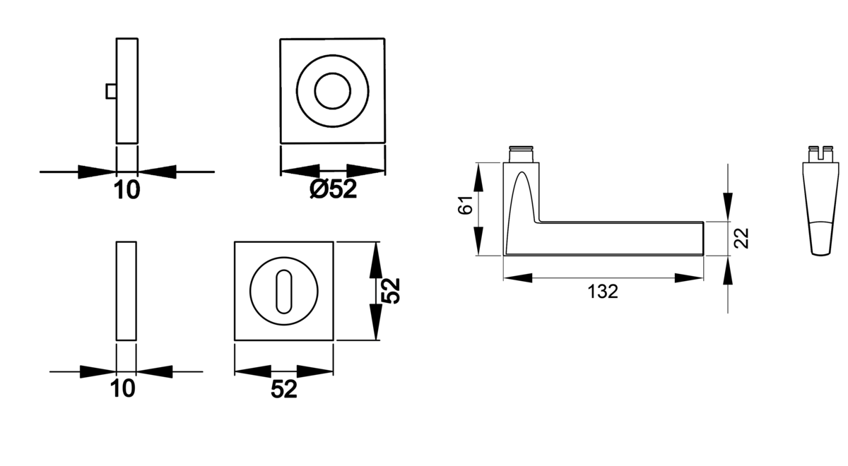 Lautsprecher, Lautsprecherbox, Kompakt, Schwarz-Weiß, Dimensionszeichnungen,