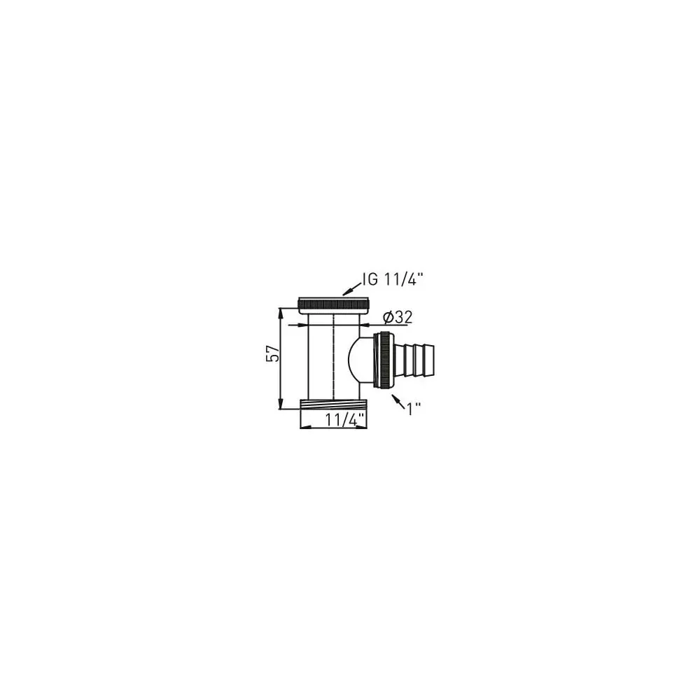 ASW Steiler-Abfluss-Zwischenstück 1 1/4" x 1 1/4" Modell SWA/1, Messing verchromt -100436 ASW Steiler-Abfluss-Zwischenstück 1 1/4" x 1 1/4" Modell SWA/1, Messing verchromt -100436