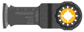 Projahn HCS Tauchsägeblatt für Multitool Starlock für Holz, Zahnteilung 1,4 mm, Schnittbreite 32 mm-663121
