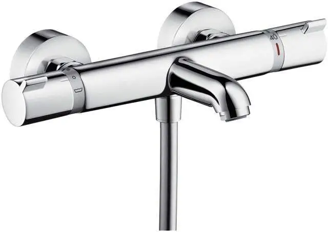 hansgrohe Wannenthermostat Ecostat Comfort Aufputz, 2x Verbraucher, Ausladung 178mm, chrom-13114000 hansgrohe Wannenthermostat Ecostat Comfort Aufputz, 2x Verbraucher, Ausladung 178mm, chrom-13114000
