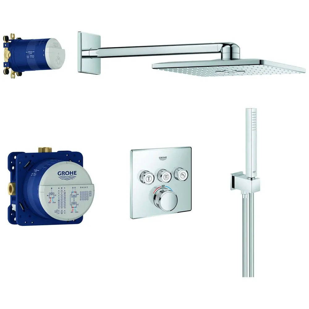 GROHE UP-Duschsystem Grohtherm Smartcontrol mit Unterputz-Thermostat, chrom-34706000
