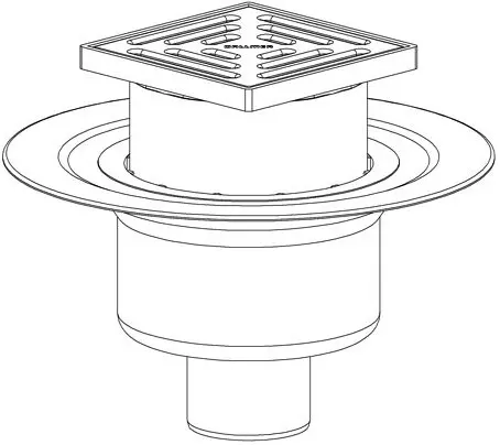 Dallmer Bodenablauf 61 HT/KE-611253