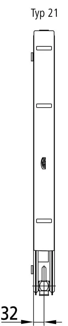 Kermi Flachheizkörper Verteo Profil-FSN101600401X3K Kermi Flachheizkörper Verteo Profil-FSN101600401X3K