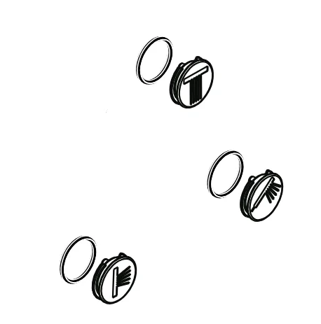 hansgrohe Verbrauchersymbole Rosette chrom-95238000