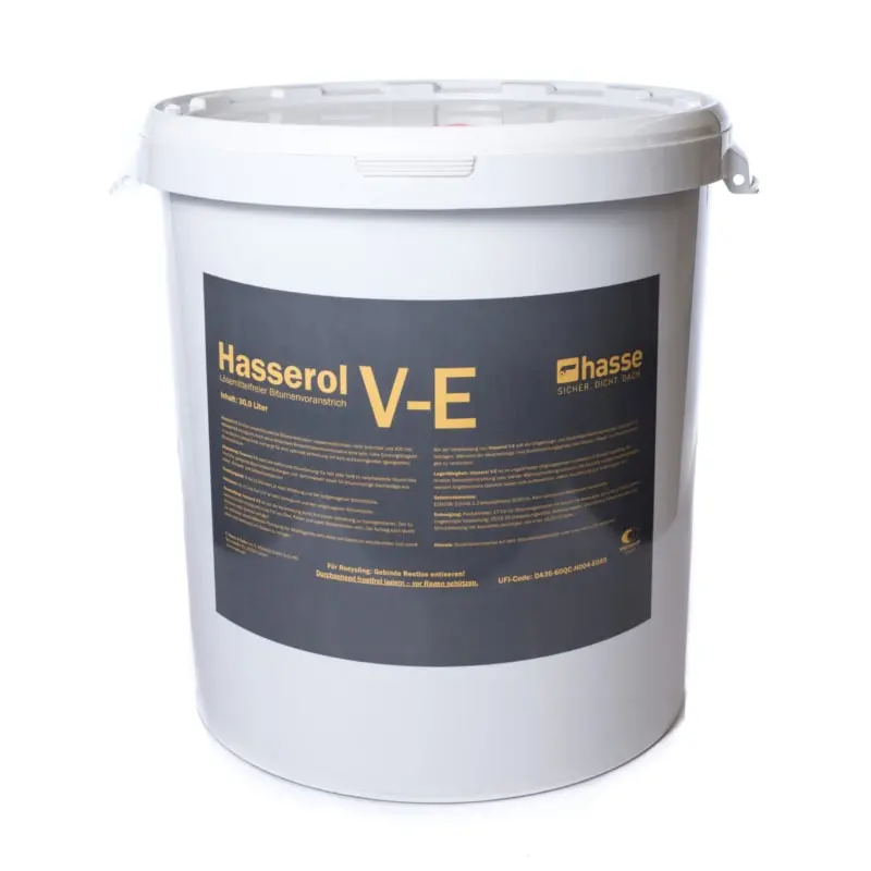 HASSEROL Bitumenvoranstrich V-E lösemittelfrei, Gebinde a 30 ltr.-44110027