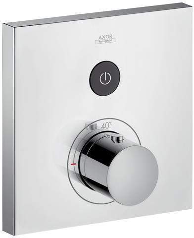 hansgrohe Fertigmontageset ShowerSelect Square UP-Thermostat, 1 Verbraucher, chrom