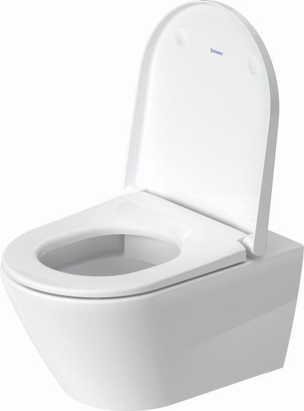 Duravit Wand-WC Set D-Neo weiß, spülrandlos 540 mm, WC-Sitz m. SoftClose, inkl. Durafix