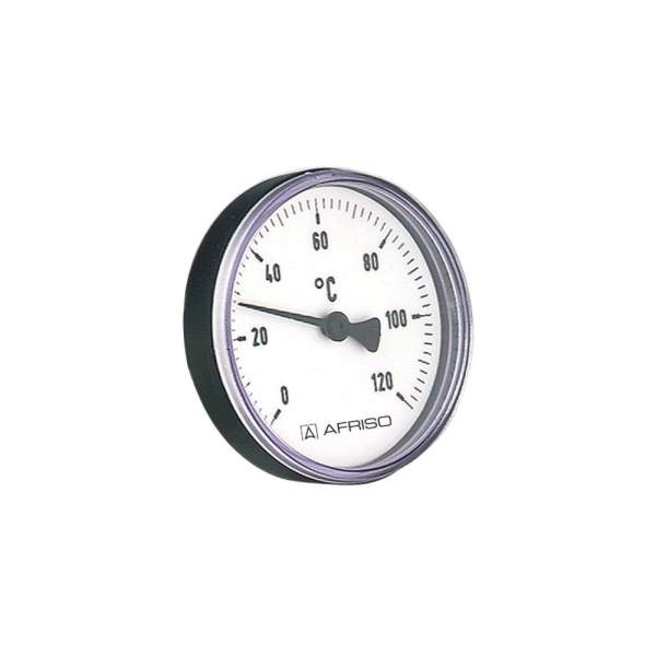 Afriso Bimetall-Thermometer BiTh80K axial 0/120 GradC, Gehäuse 80mm, 40 mm