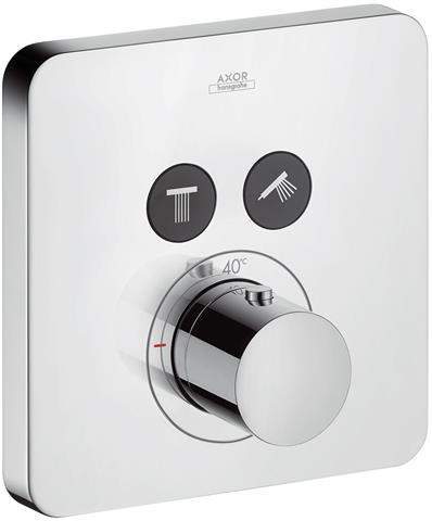 hansgrohe Fertigmontageset ShowerSelect Soft Cube UP-Thermostat, 2 Verbraucher, chrom