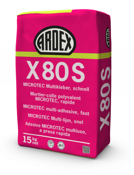 Ardex - X80S, Microtec-Multikleber á 15 kg Sack, schnell