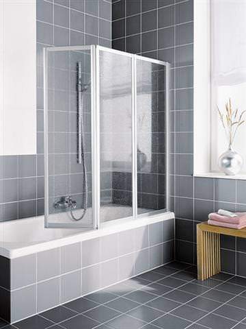 Kermi Vario 2000 Faltwand für Badewanne 1400 mm FW3