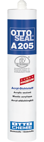 Ottoseal Premium Acryl-Dichtstoff A205 C01 weiß, á 310 ml