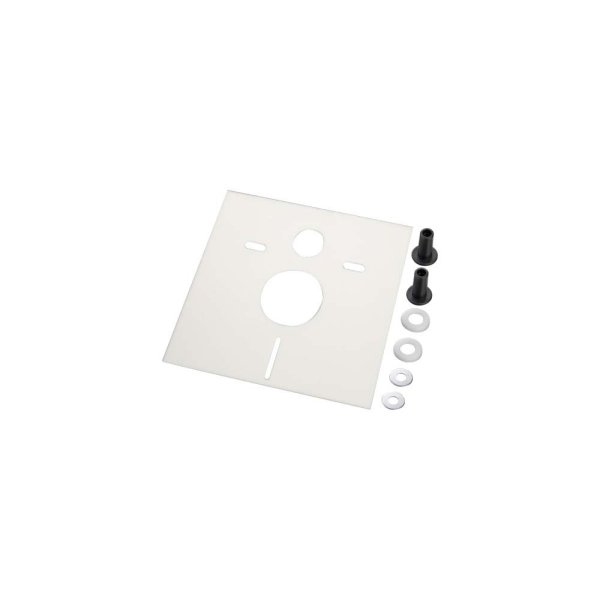 HAAS Schallschutzset Standard 390 x 426 mm, 5 mm, für Wand-WC und Bidets, quadratisch, weiß