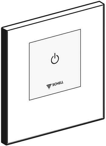 SCHELL Frontplatte LINUS D-E-V, chrom