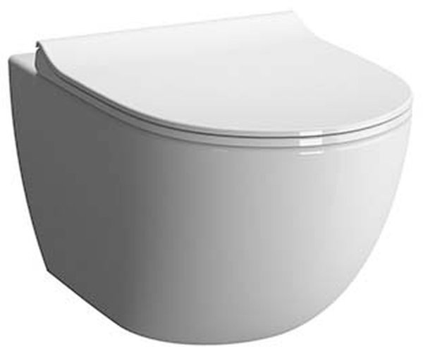 VitrA Wand-Tiefspül-WC flush2.0 Sento 36,5x54cm, we hgl, 3/6 l, ohne Spülrand