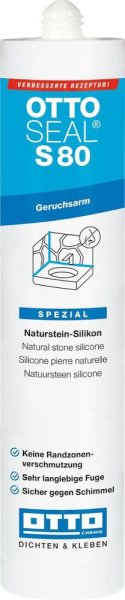 Ottoseal Premium Natursteinsilikon S80 gesandet, a 310 ml