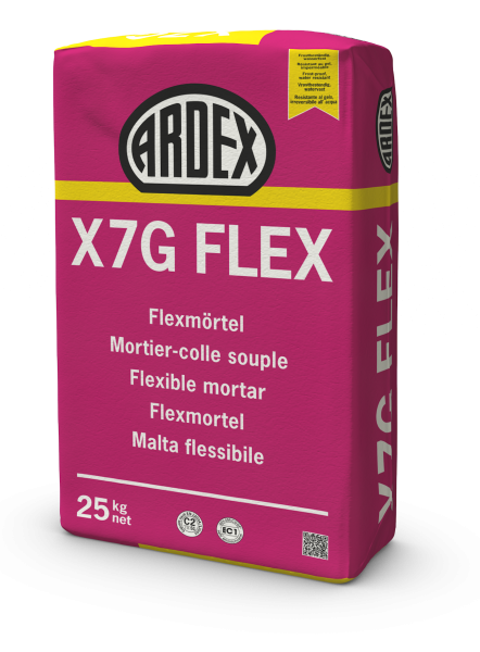Ardex X7G Flex Flexmörtel grau, a 25 kg Sack