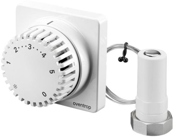 Oventrop Thermostat Uni FH 7-28 GradC, mit Nullstellung und Fernverstellung, Kapillarrohr 2 m