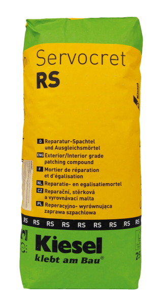 Kiesel Servocret RS, Reperatur-Spachtel und Ausgleichs-Mörtel a 25 kg