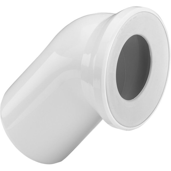Viega WC-Anschlussbogen 3812 Kunststoff weiß, 45°, DN 100