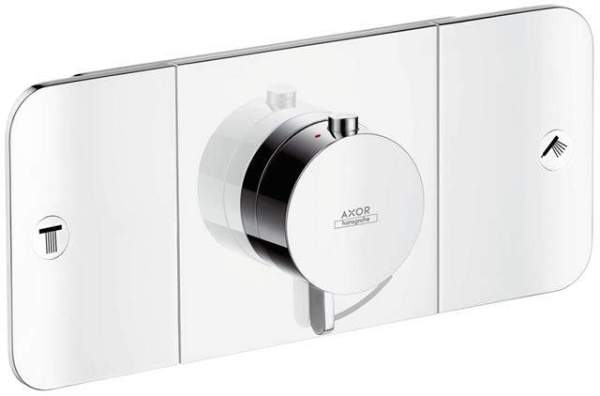hansgrohe Fertigmontageset Axor One UP-Thermostatmodul, 2 Verbraucher, chrom