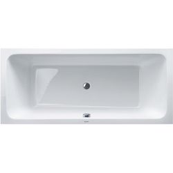 Duravit Rechteck-Badewanne D-Code weiß, 180 x 80 cm, Zentraler Ablauf